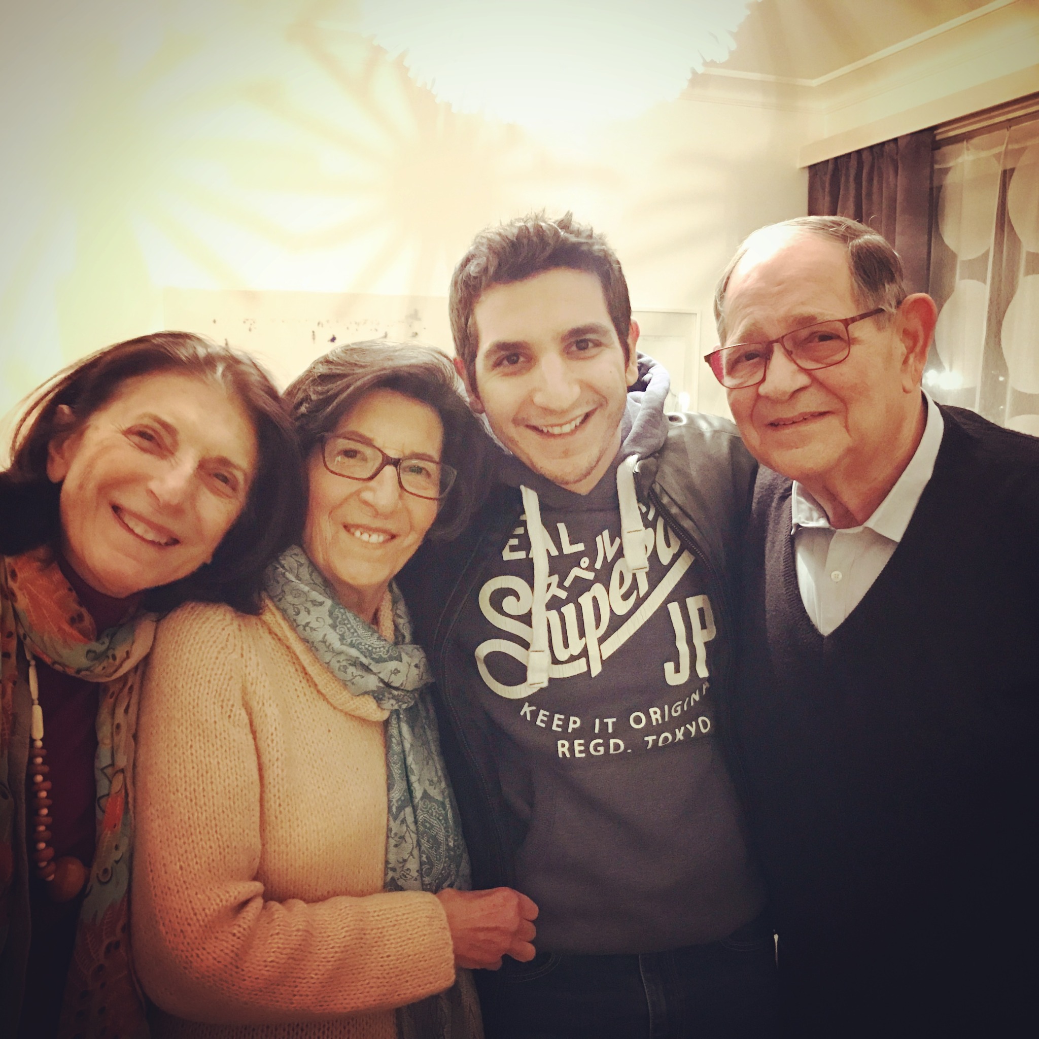 Mousani with family at home