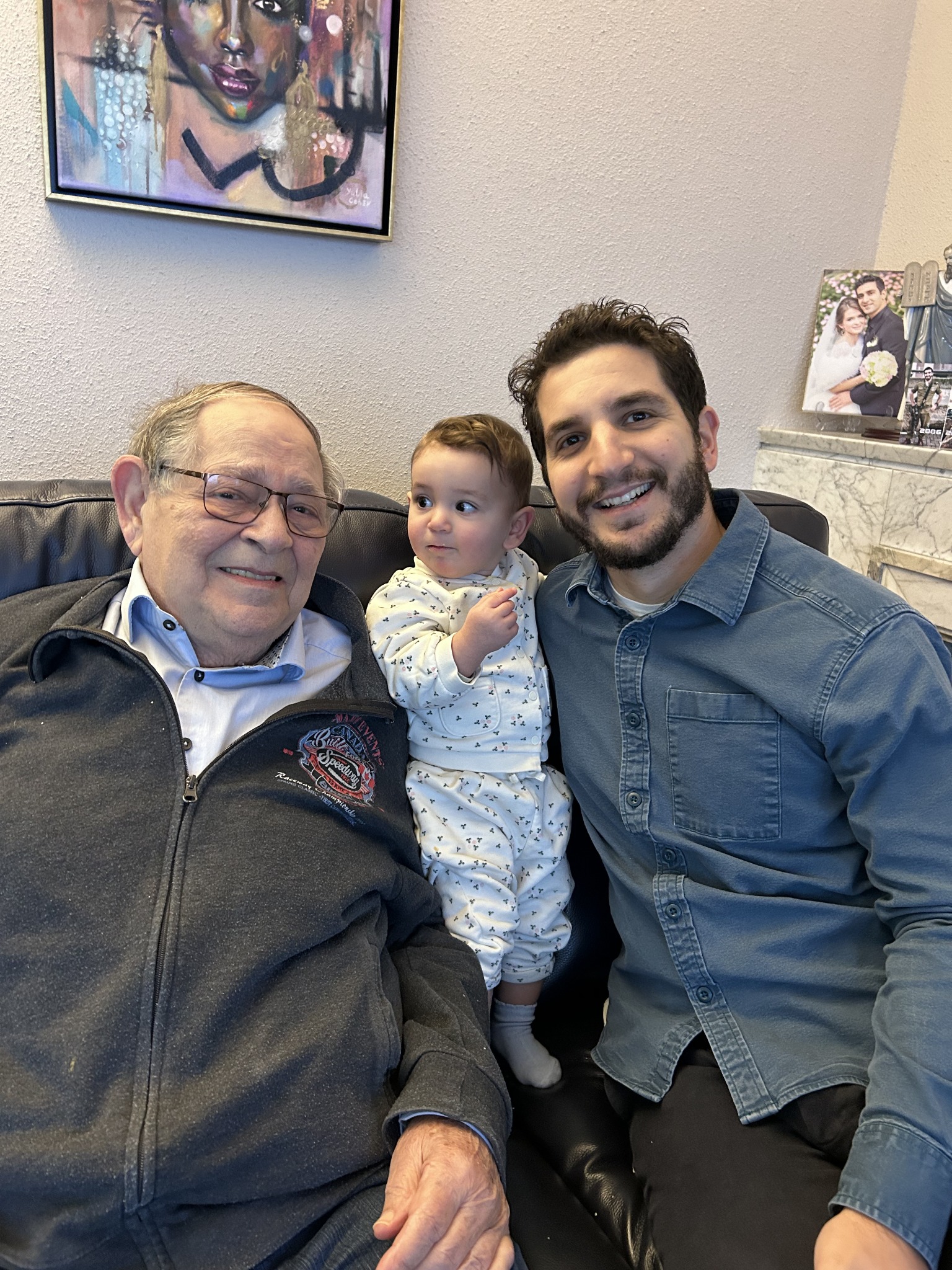 Mousani with a young family member